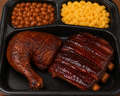 2 meats chicken and ribs